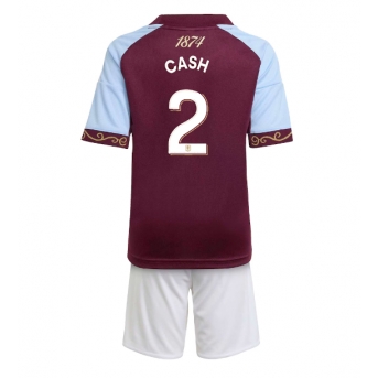 Billige Fotballdrakt Aston Villa Matty Cash #2 Replika Hjemmedraktsett Barn 2025-26 Kortermet (med bukser)